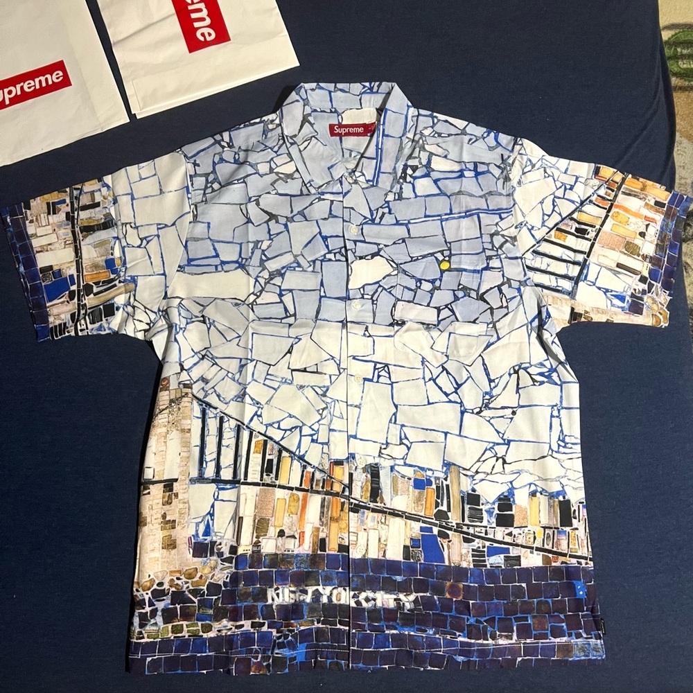 Supreme Mosaic s/s shirt L
